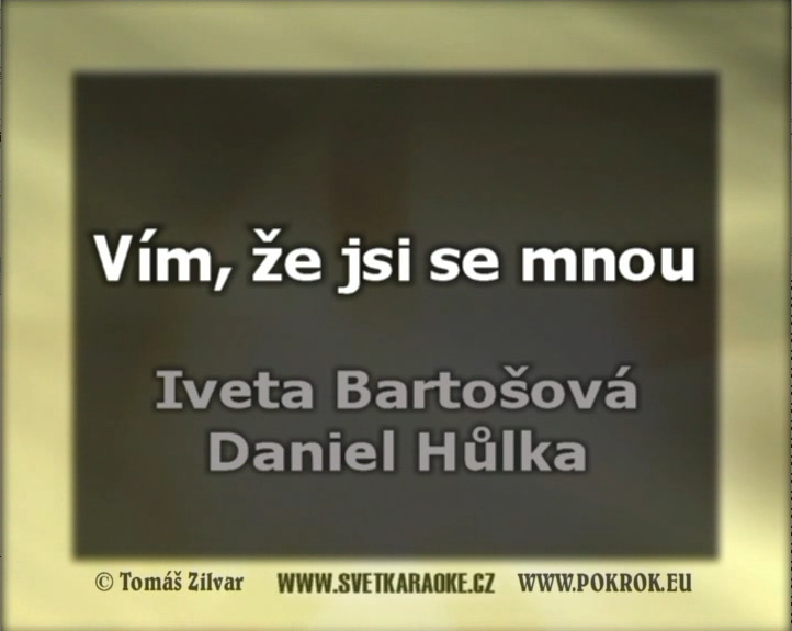 Iveta Bartošová, Daniel Hůlka